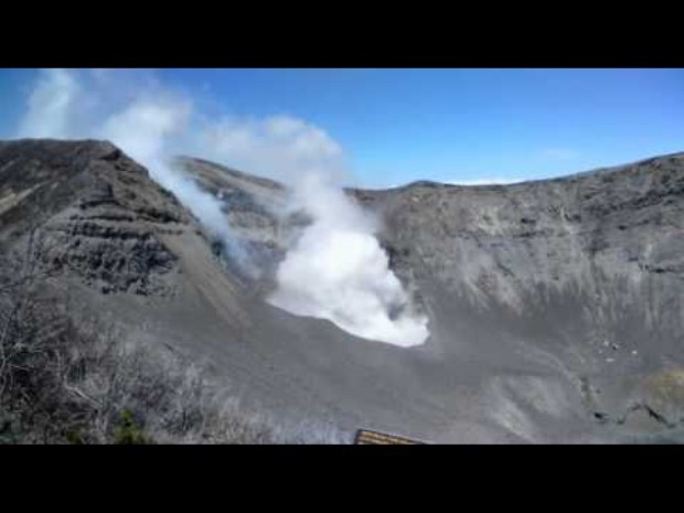 Slide Inside Slope of Turrialba Volcano