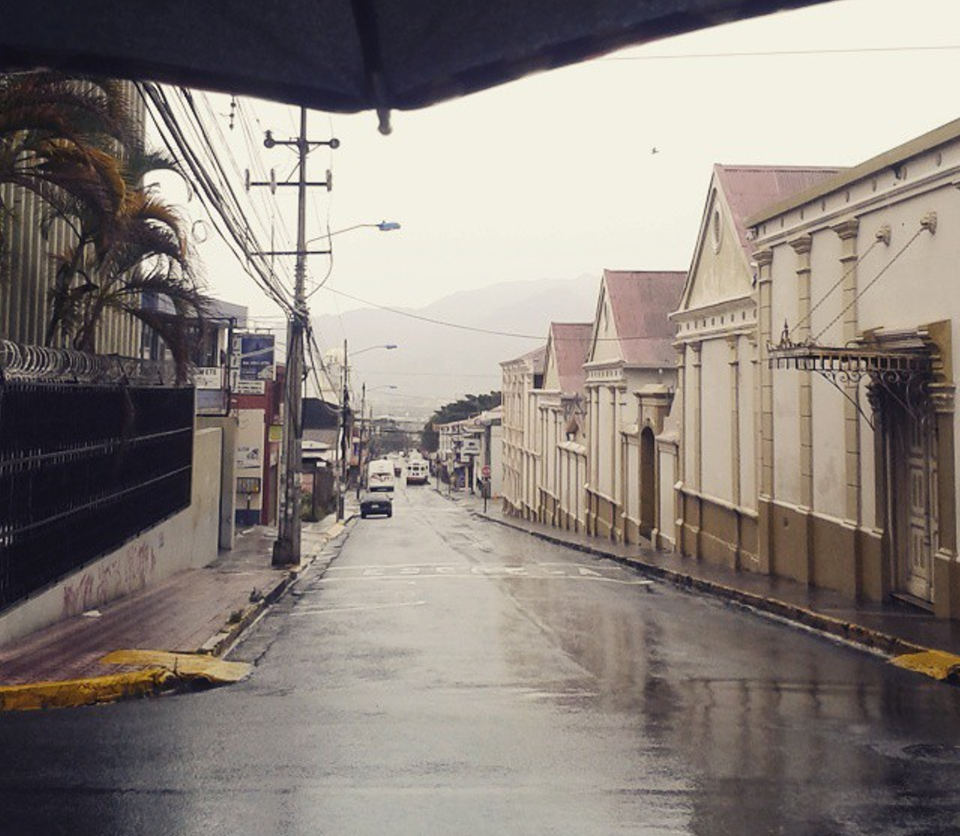 Sunday Afternoon Downtown Heredia In The Rain