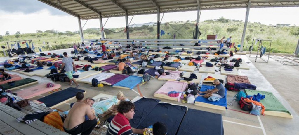Almost 5,000 Cuban migrants are living in shelters on the Costa Rica side of the Nicaragua border, with more on their way from Panama, while the government looks for a solution