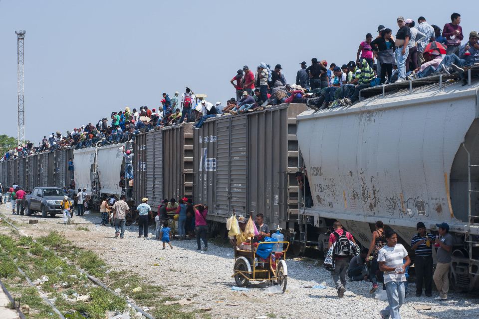  The Beast carries half a million immigrants from Central America to the U.S. border each year. Credit Keith Dannemiller / Photo courtesy of the International Organization for Migration. ©2014 IOM 