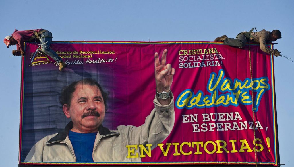 A 2015 banner in support of Daniel Ortega (La Prensa)