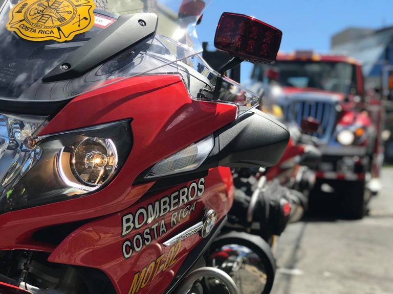 Bomberos Attend Fires On Motorbikes
