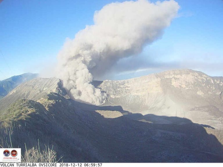 Turrialba Volcano Eruption December 12 (Photo and Video)