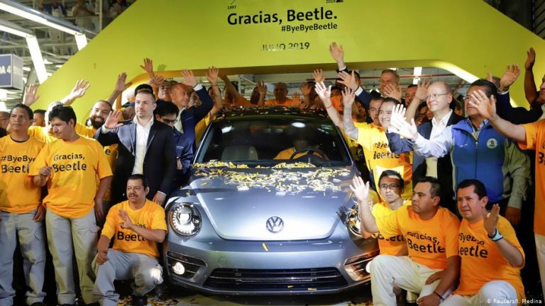 Final VW Beetle (Vocho) drives off Mexico factory floor