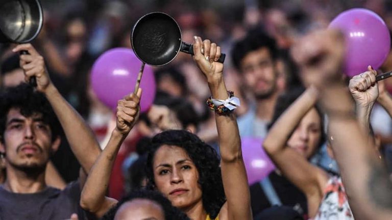 Pots and pans ‘cacerolazo’ protests echo across Latin America