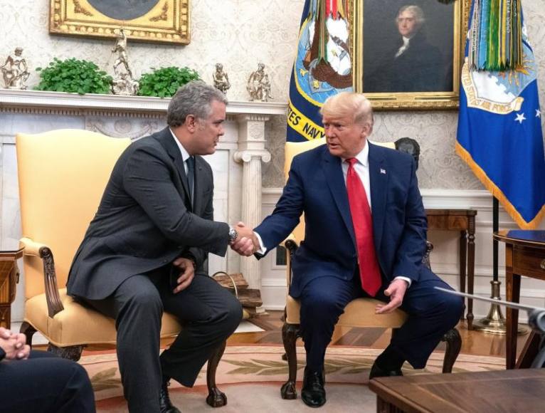 Colombian President Meeting with Donald Trump
