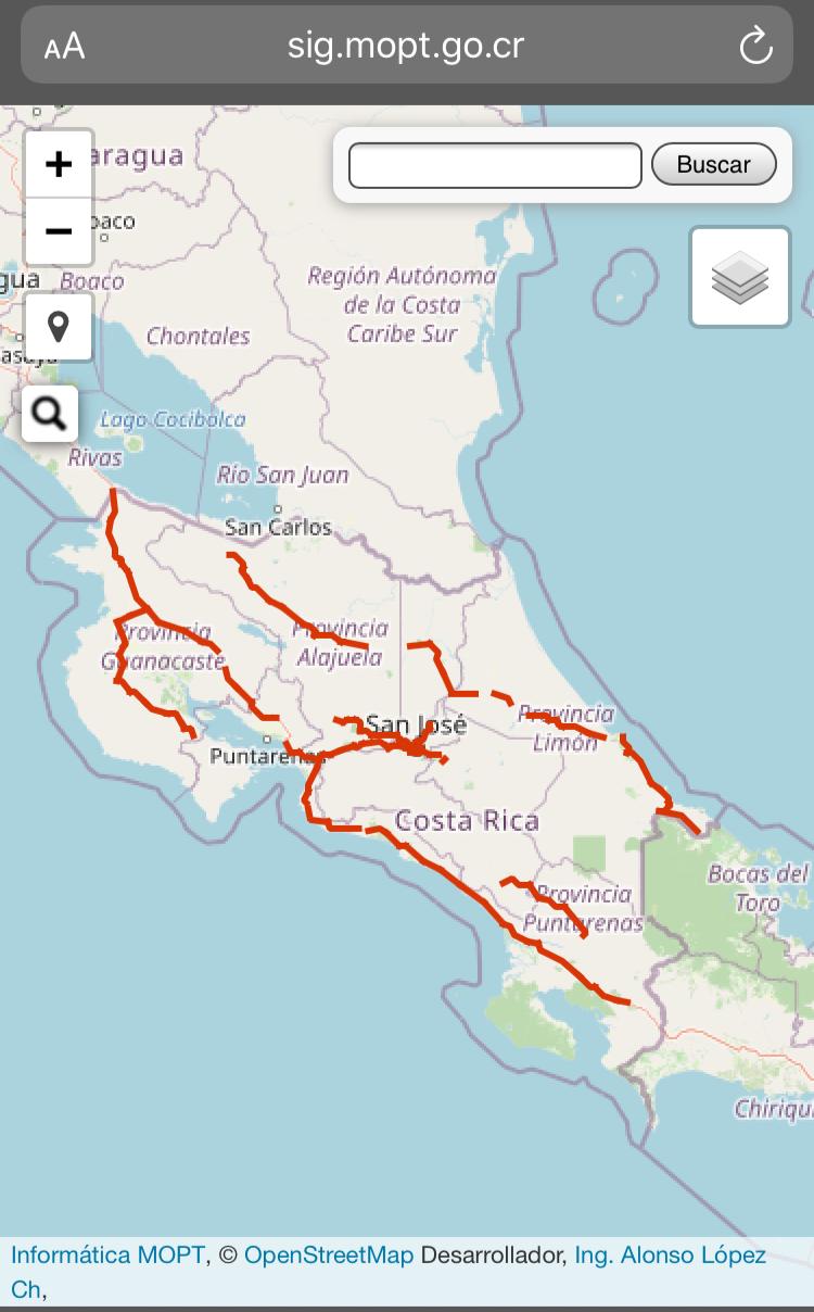Map specifies prohibited routes for cyclists