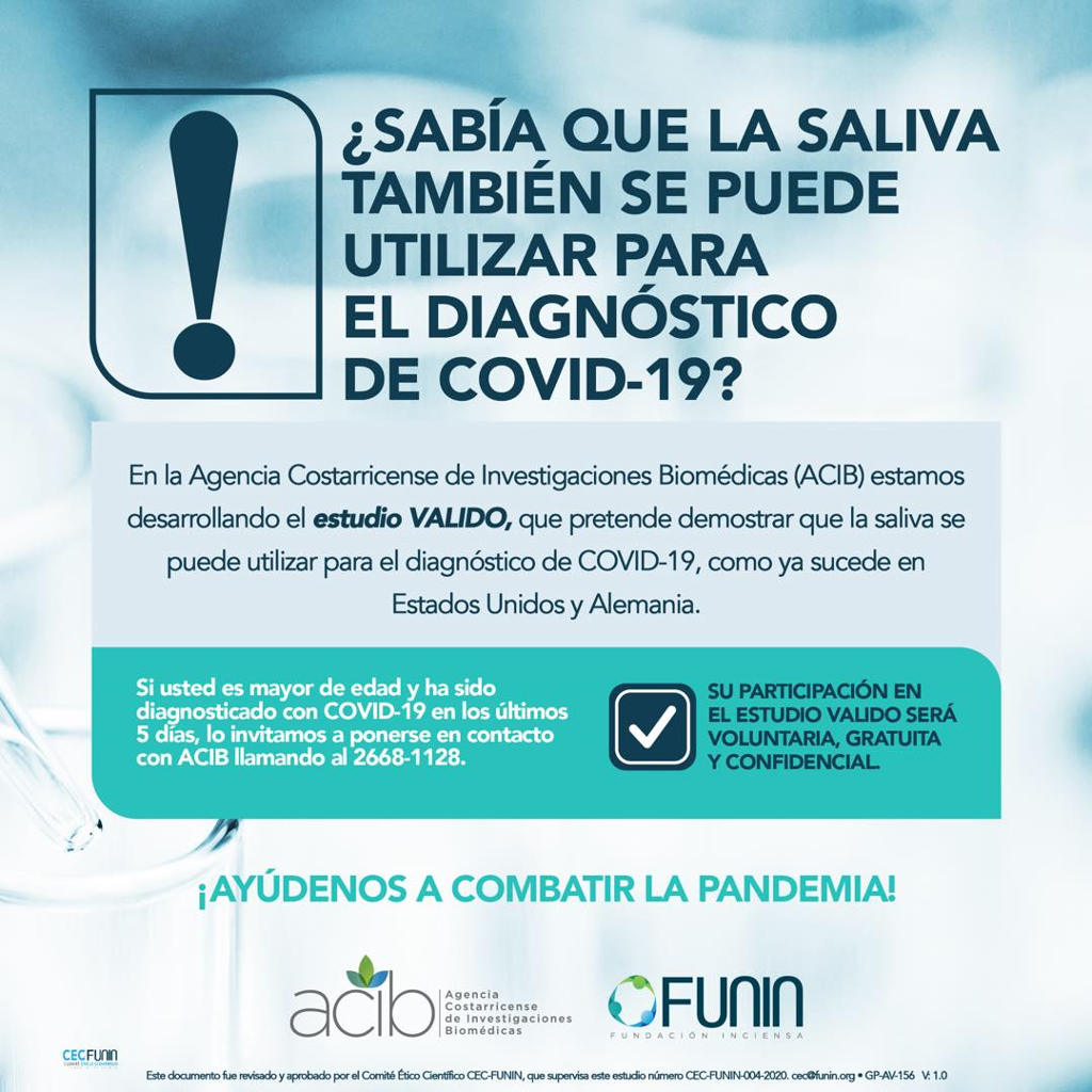 The Costa Rica saliva test to detect COVID-19 would also help in cases of malaria, zika and dengue