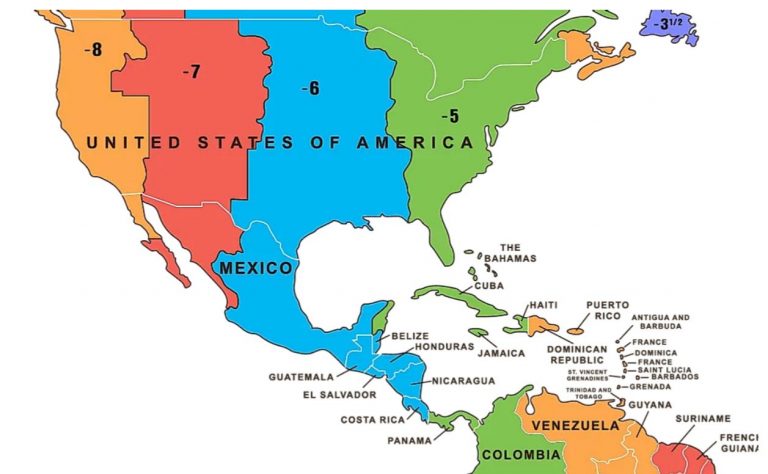 Time Zones In Central America  Q COSTA RICA