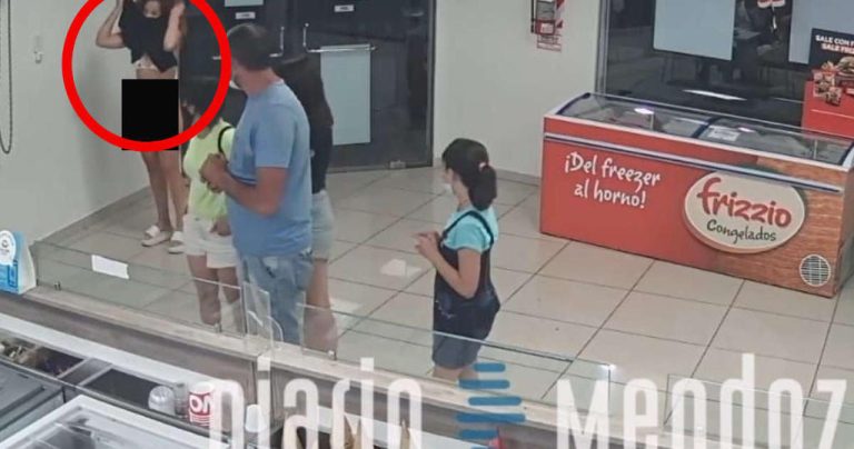 Woman used dress as a mask to buy ice cream