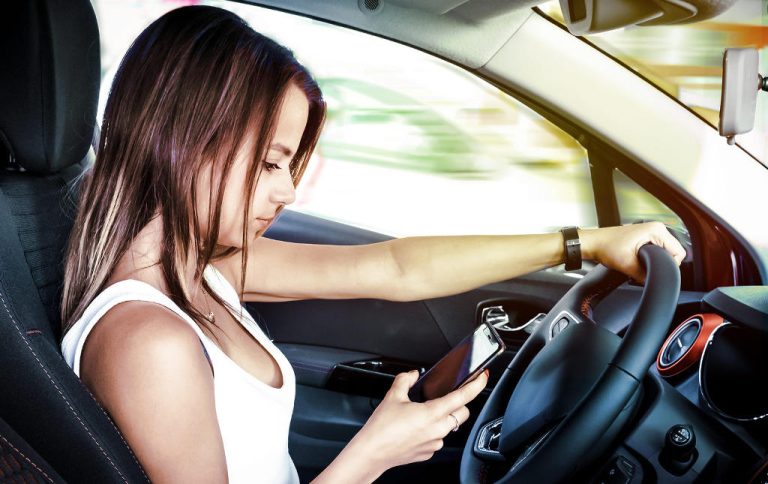 Fines for driving and using a cell phone inceased 102%